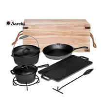 Outdoor Cooking cast iron camping set